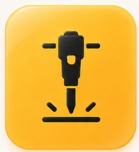 Pneumatic jackhammers icon